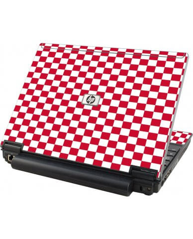 Red Check HP Elitebook 2530P Laptop Skin
