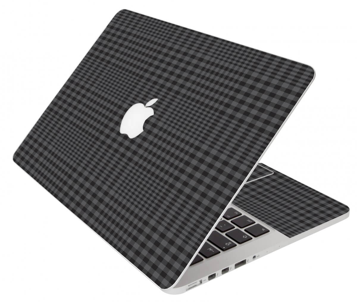Black Plaid Apple Macbook Original 13 A1181 Laptop Skin