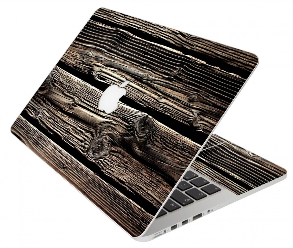 Wood Apple Macbook Original 13 A1181 Laptop Skin