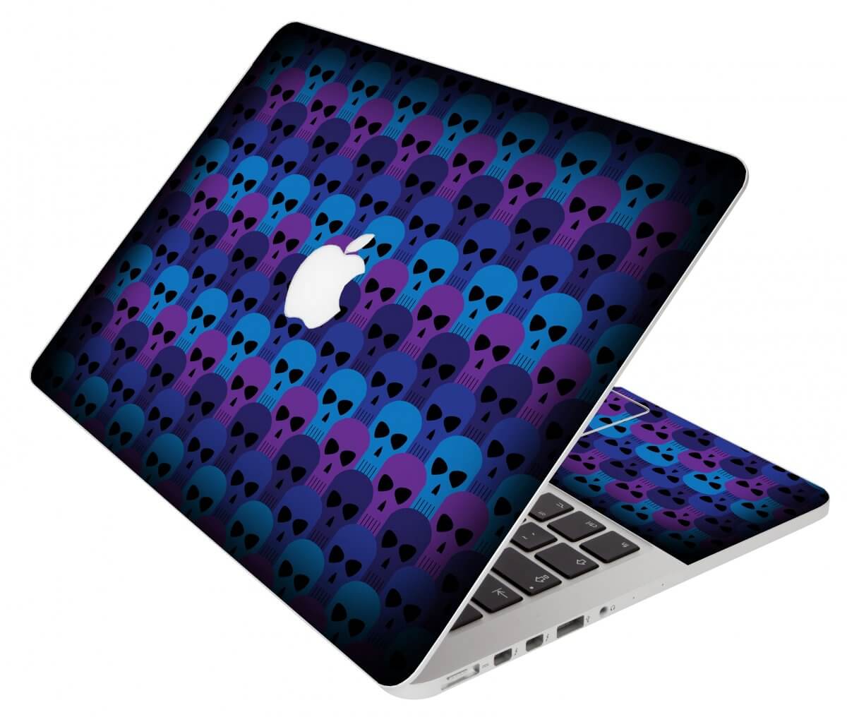 Blue Skulls Apple Macbook Pro 13 A1278 Laptop Skin