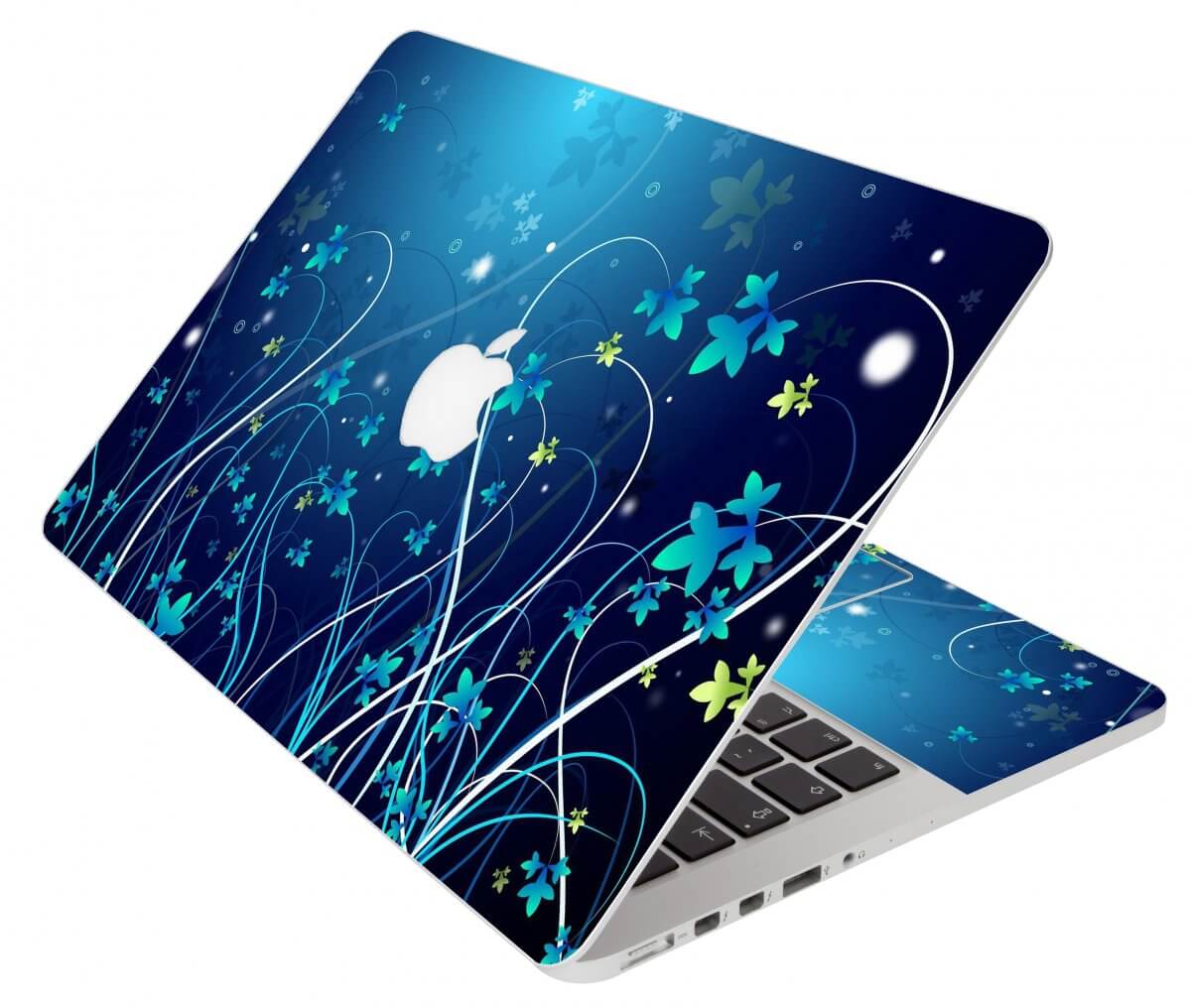 Blue Flower Apple Macbook Pro 13 Retina A1502 Laptop Skin