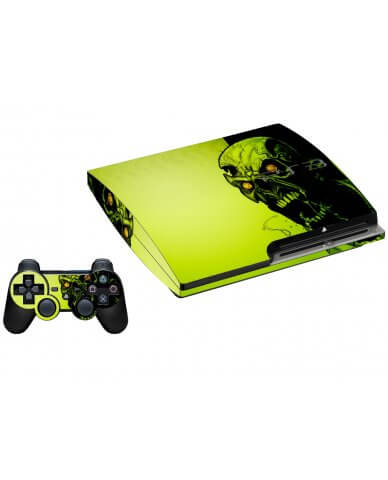 ZOMBIE FACE PLAYSTATION 3 GAME CONSOLE SKIN