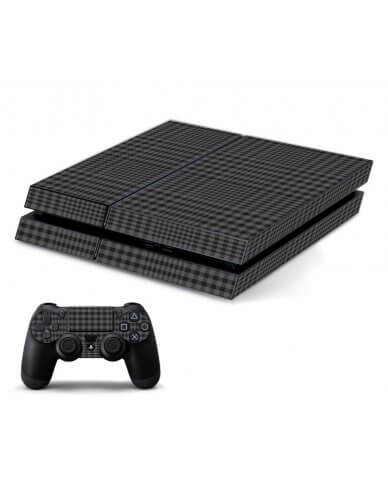 BLACK PLAID PLAYSTATION 4 GAME CONSOLE SKIN