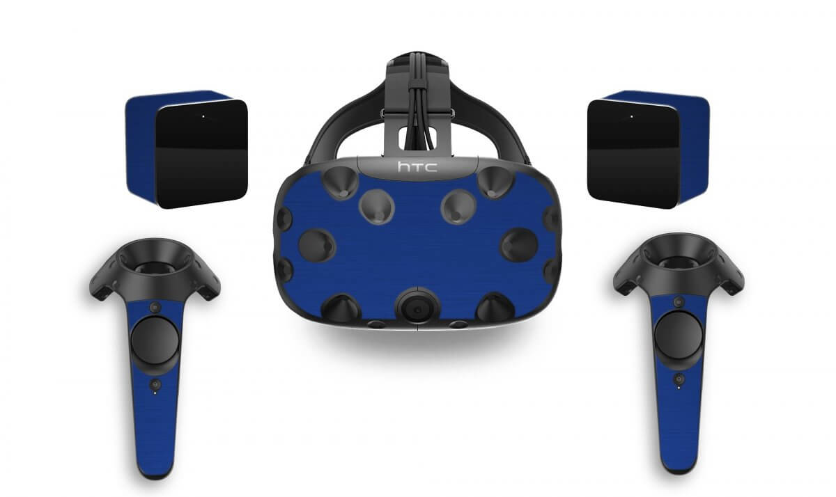 MTS TEXTURED BLUE HTC VIVE VR SKIN