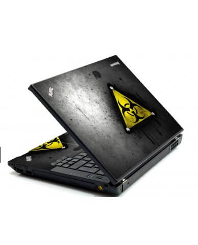 Black Caution IBM Sl400 Laptop Skin