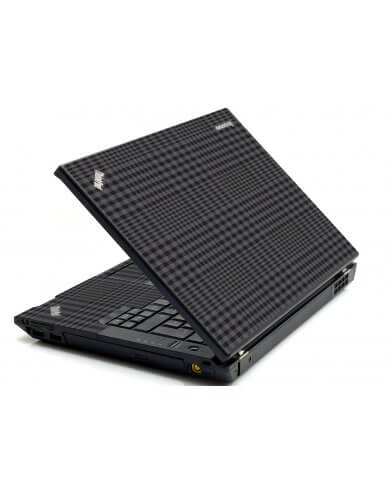 Black Plaid IBM Sl400 Laptop Skin