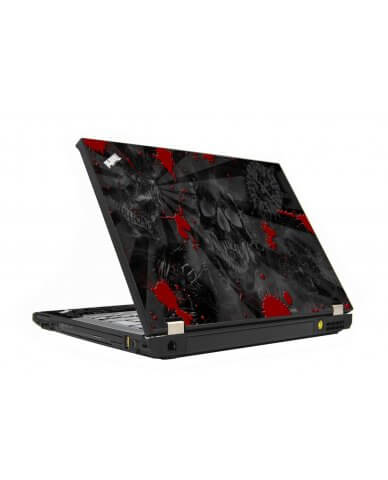 Black Skull Red IBM T410 Laptop Skin