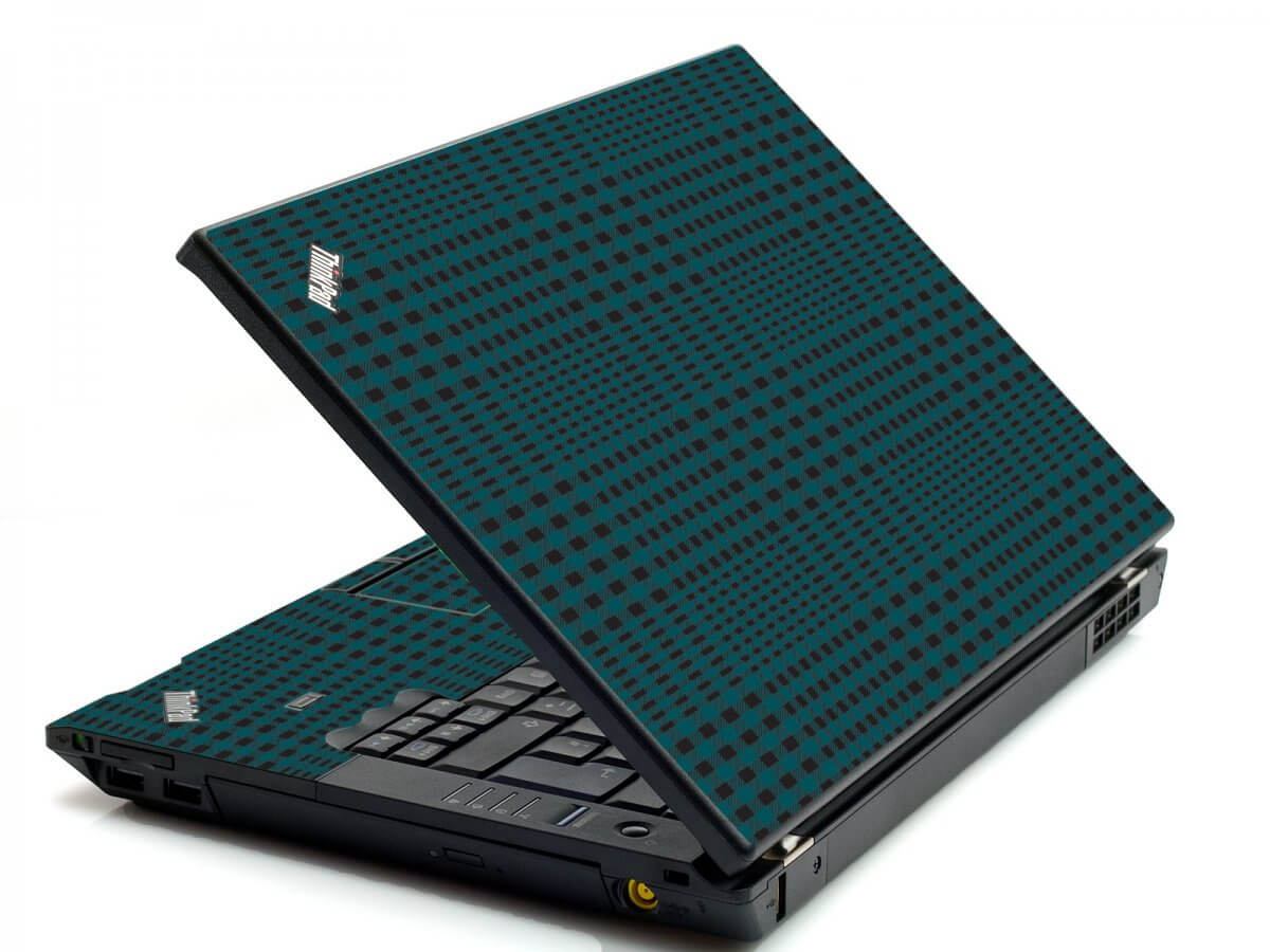 Green Flannel IBM L412 Laptop Skin